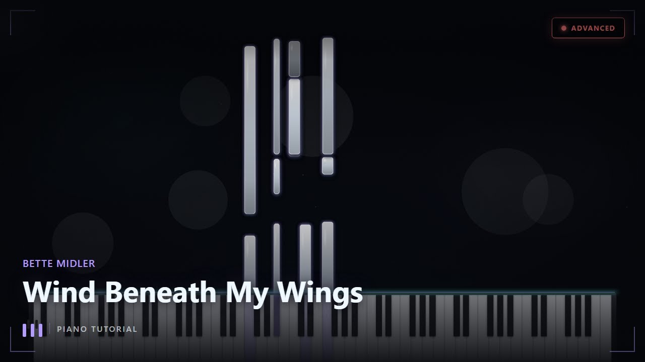 Bette Midler - Wind Beneath My Wings | Piano Tutorial