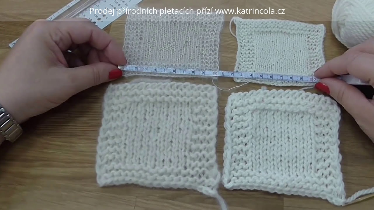 &Scaron;kola pleten&iacute; -  vzorek - pleten&yacute; čtverec 10 x 10 cm