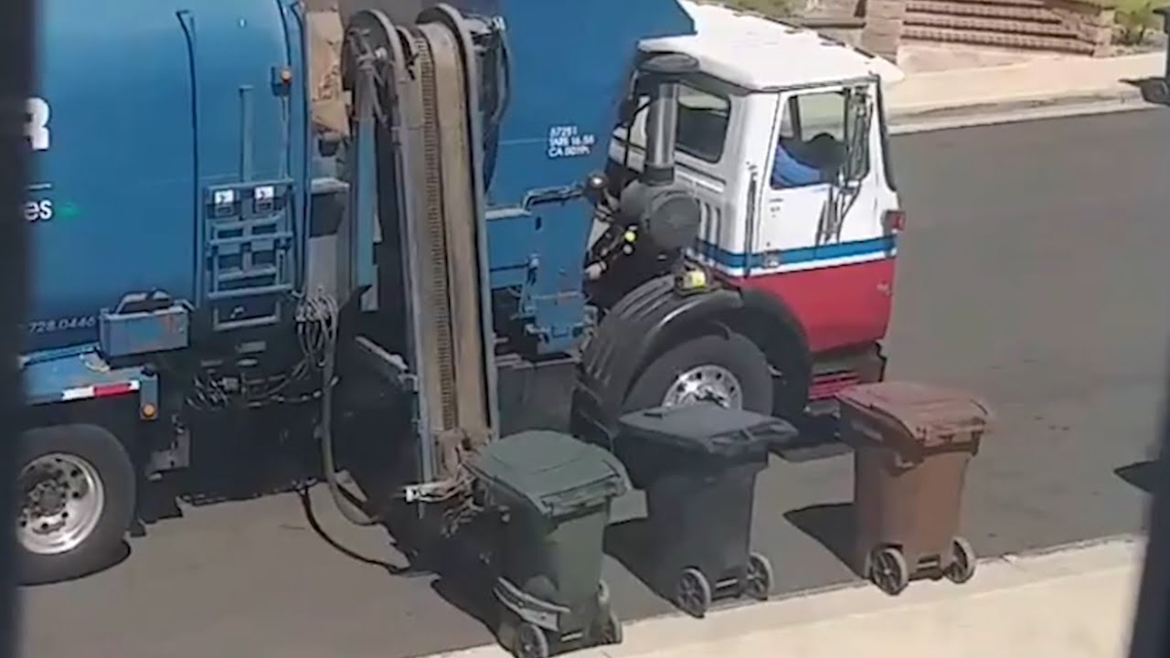 Trash Pickup: Technology and Environmental Harmony | Bin-to-Truck Garbage Collection California, USA