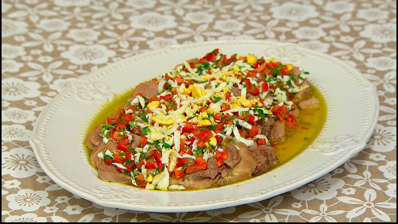 Lengua a la vinagreta