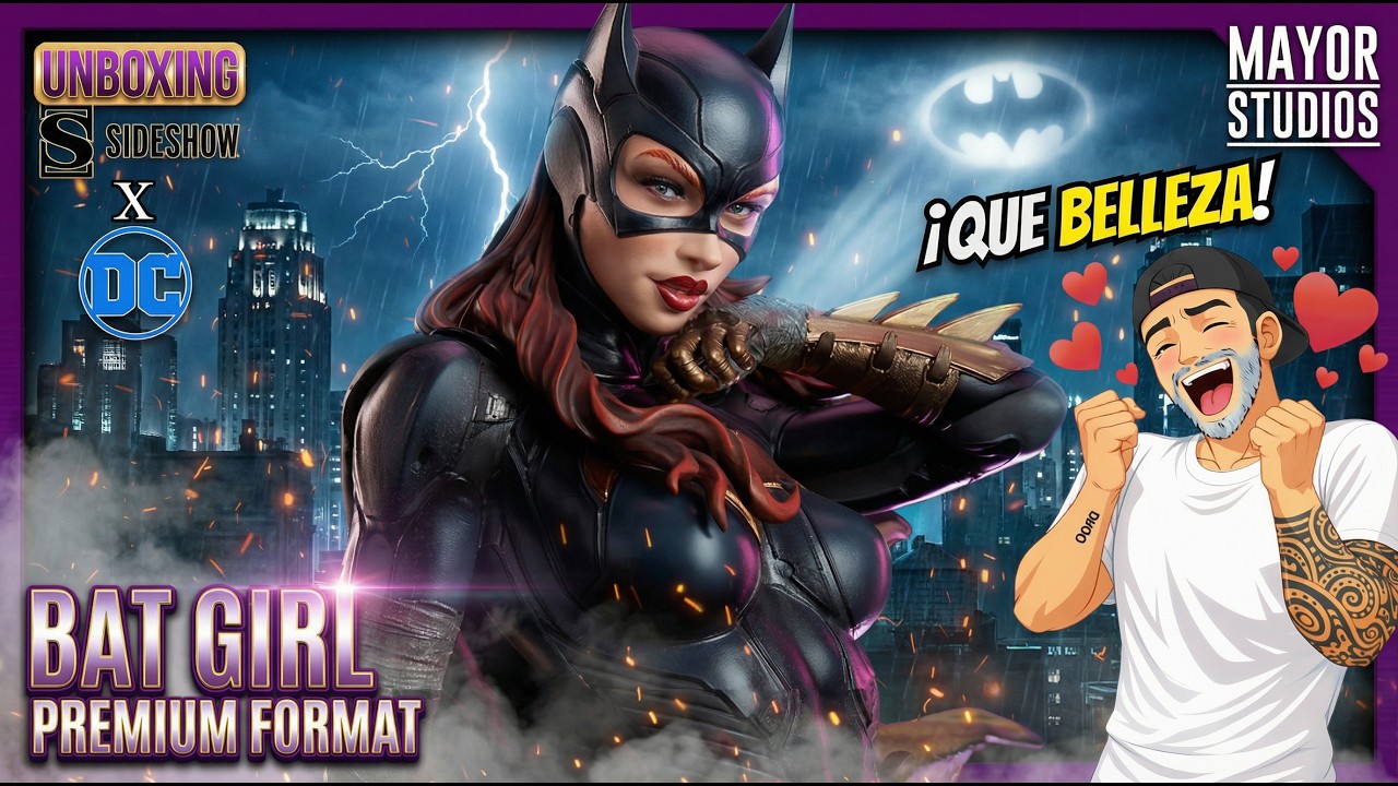 Batgirl Premium Format by Sideshow 🔥 Unboxing y review en español