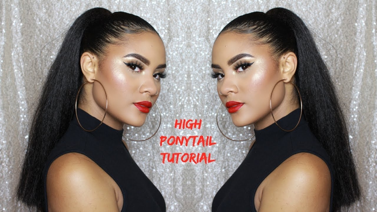 HOW TO | PONYTAIL WITH KANEKALON BRAIDING HAIR FOR BEGINNERS | CURLSFOTHEGIRLS