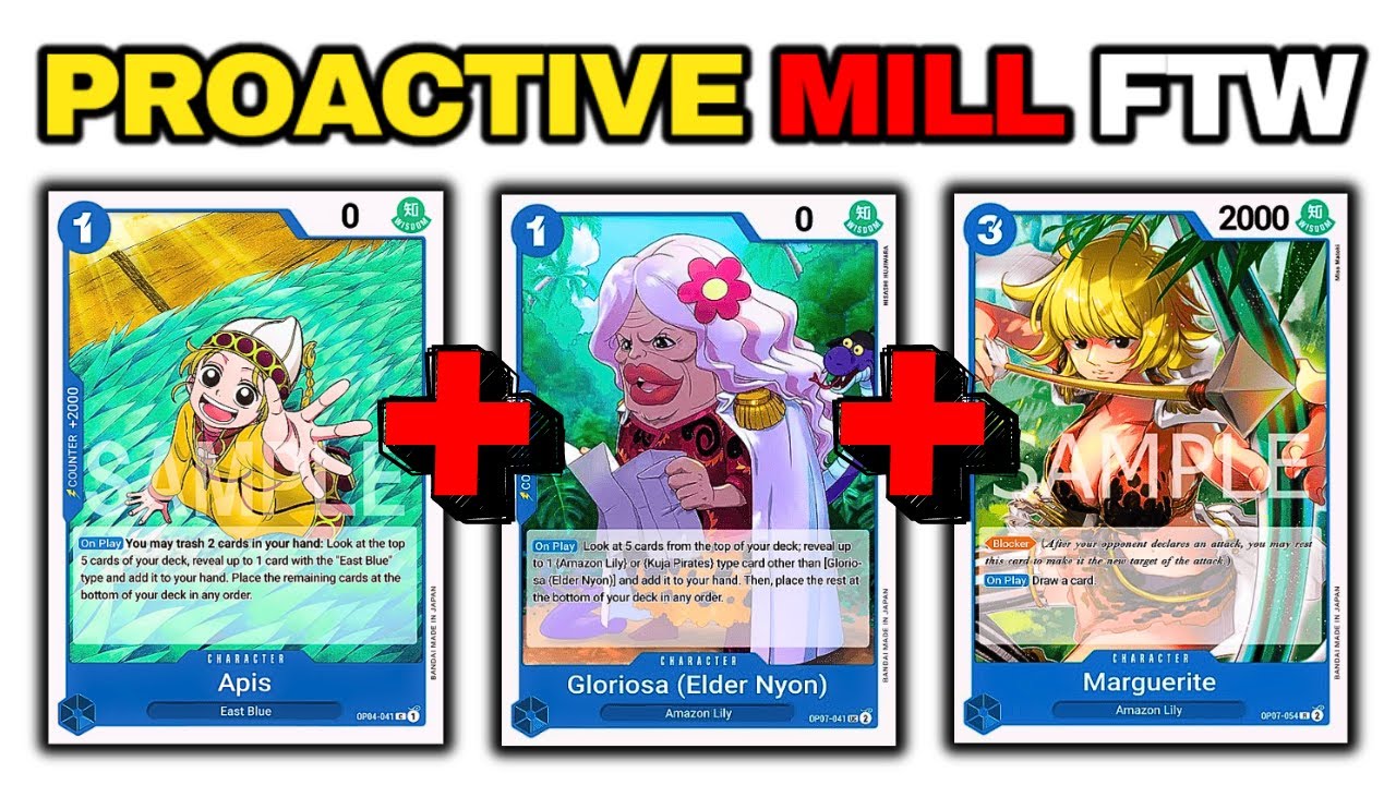 Get Proactive Against Green - You'll Mill More!? | Blue Nami Mill | OP08 | OPTCG Sim Ranked