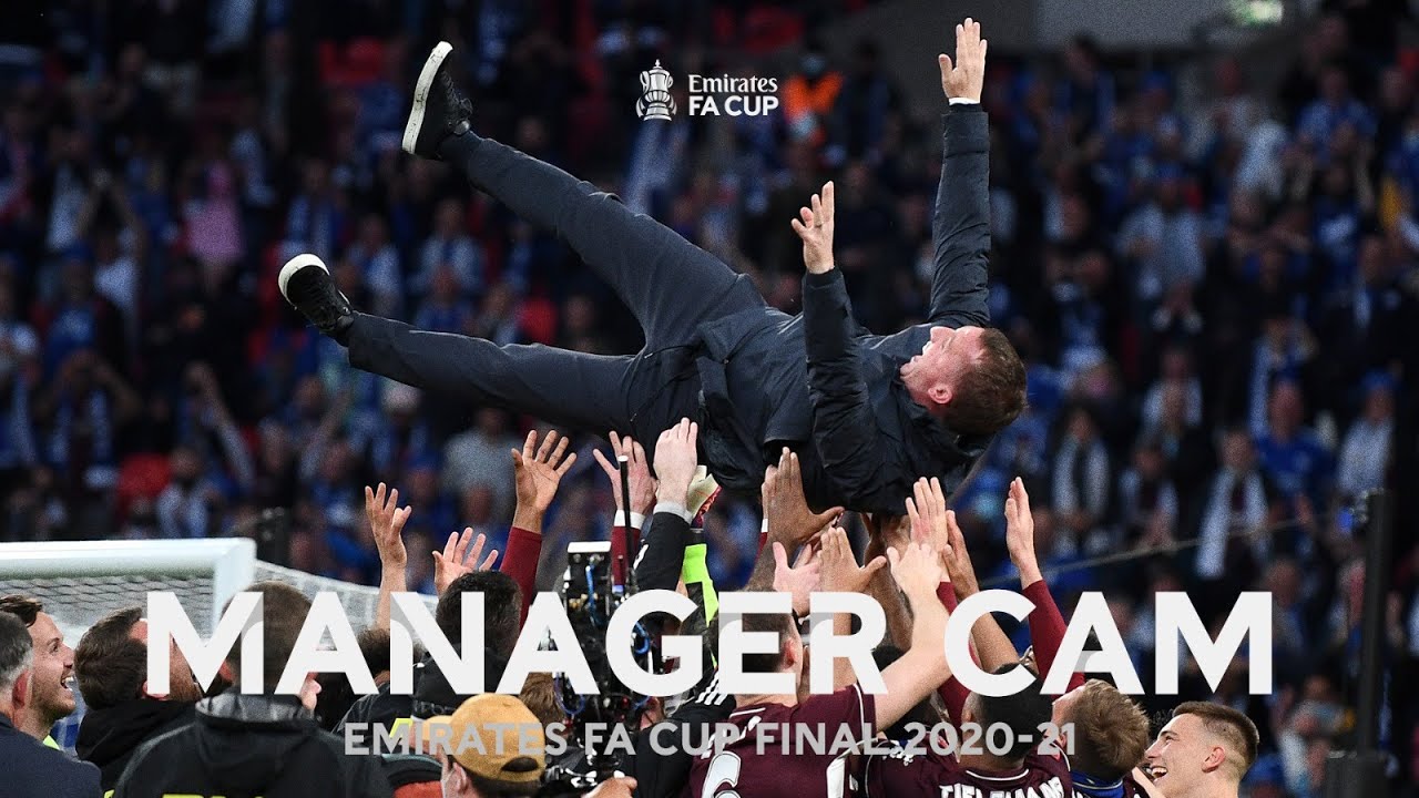 MANAGER CAM | Chelsea v Leicester City | Rodgers Wins First Major Trophy | Emirates FA Cup Final