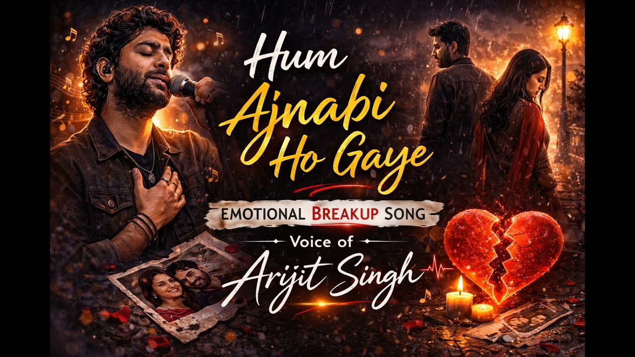 Hum Ajnabi Ho Gaye 💔 | Breakup Emotional Song | Arijit Singh Style