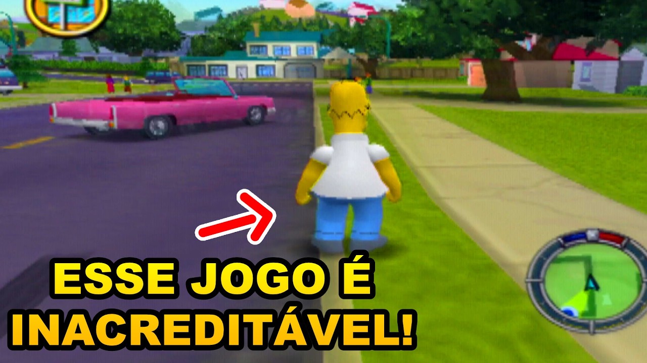 Testei o GTA DOS SIMPSONS DO PS2 EM 2024...