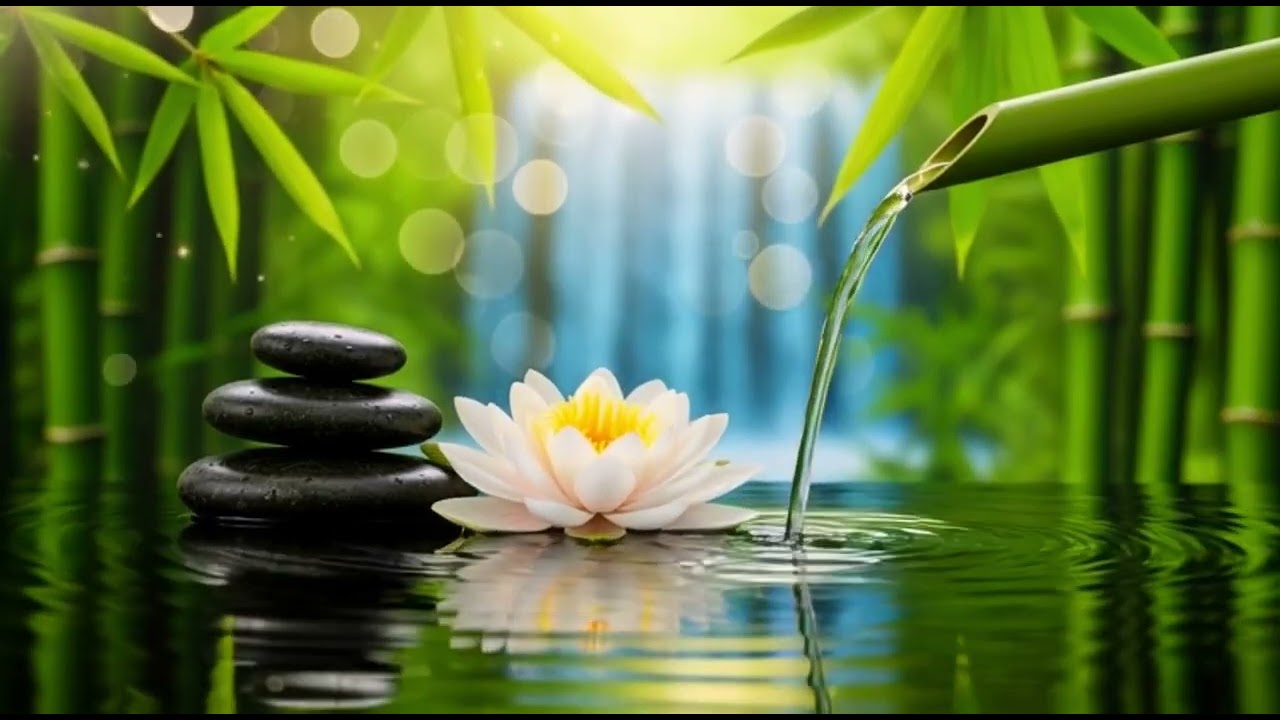 Relaxing Piano Music for Stress Relief + Water Sound 🌿 Deep Sleep, Spa and Massage Music, Meditatio