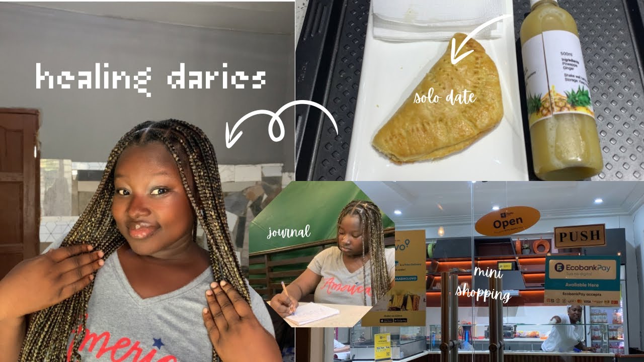living alone vlog ☁️🌷introvert going out(solo date ), Getting new braids ,journals ,Healing daries
