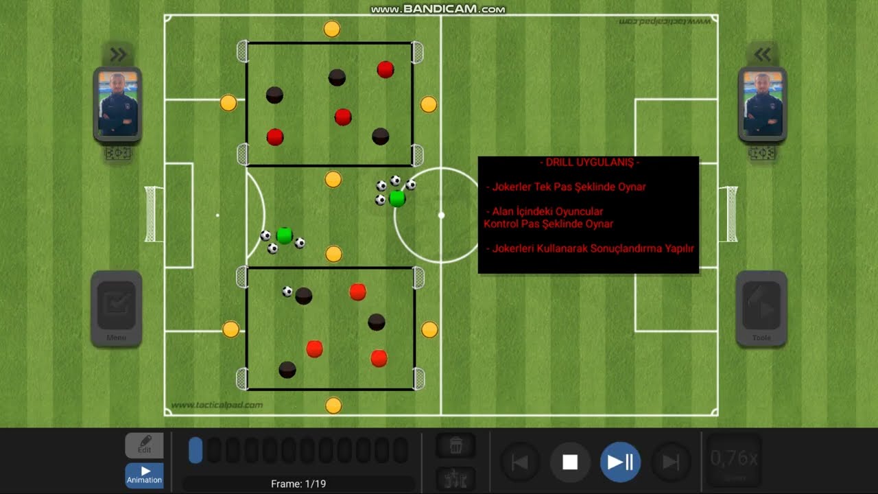 RONDO 3v3 + 4 Joker  (  FOOTBALL SMALL SIDED GAMES )