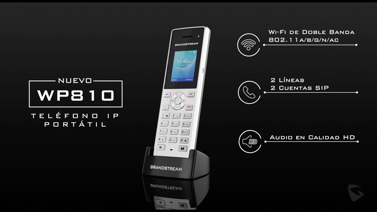 Nuevo WP810 - Tel&eacute;fono IP Port&aacute;til con Wi-Fi