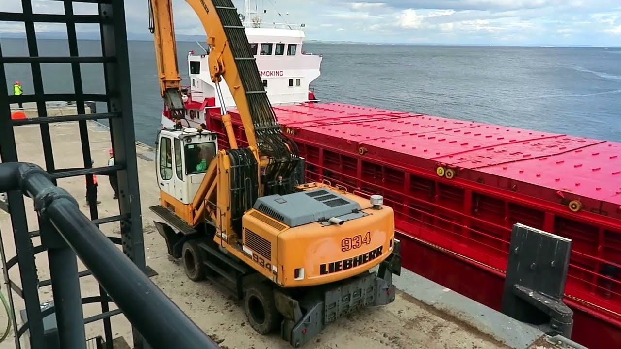 The timber barge and MV Alfred at both berths, Brodick, Isle of Arran@Dave The Rave roving the Rock