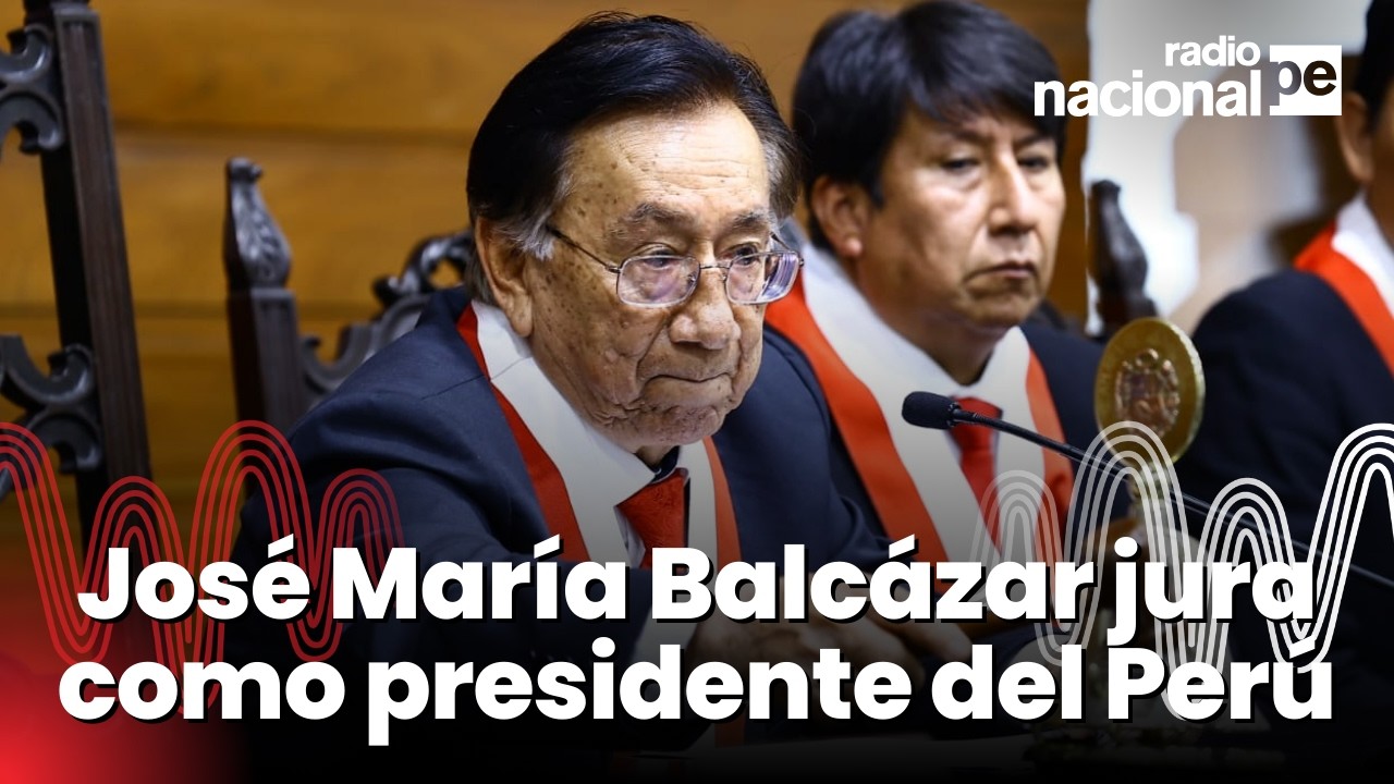 José María Balcázar jura como presidente del Perú: así fue el discurso del nuevo jefe de Estado