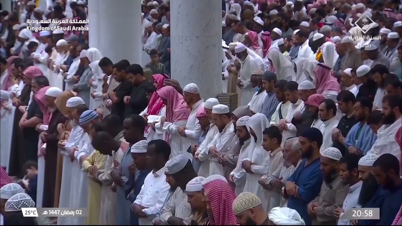 3rd Ramadan 1447 Madeenah Taraweeh Sheikh Qaasim