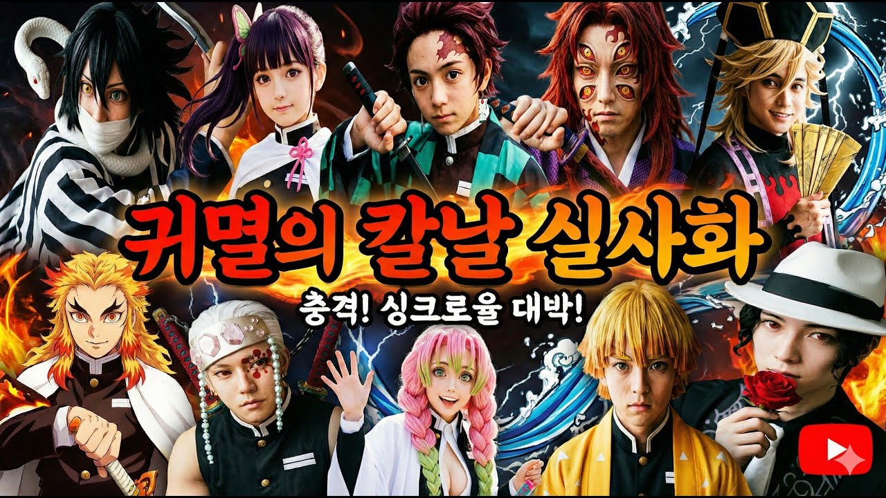 衝撃】鬼滅の刃が実写化！？ビジュアル初公開