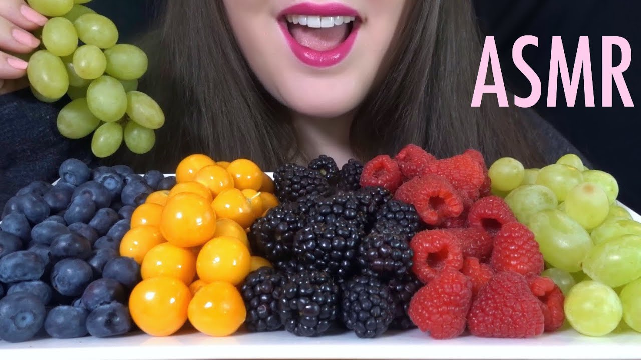 HEALTHY EATING ASMR Fruit Platter - SATISFYING Crunchy & Juicy Sounds