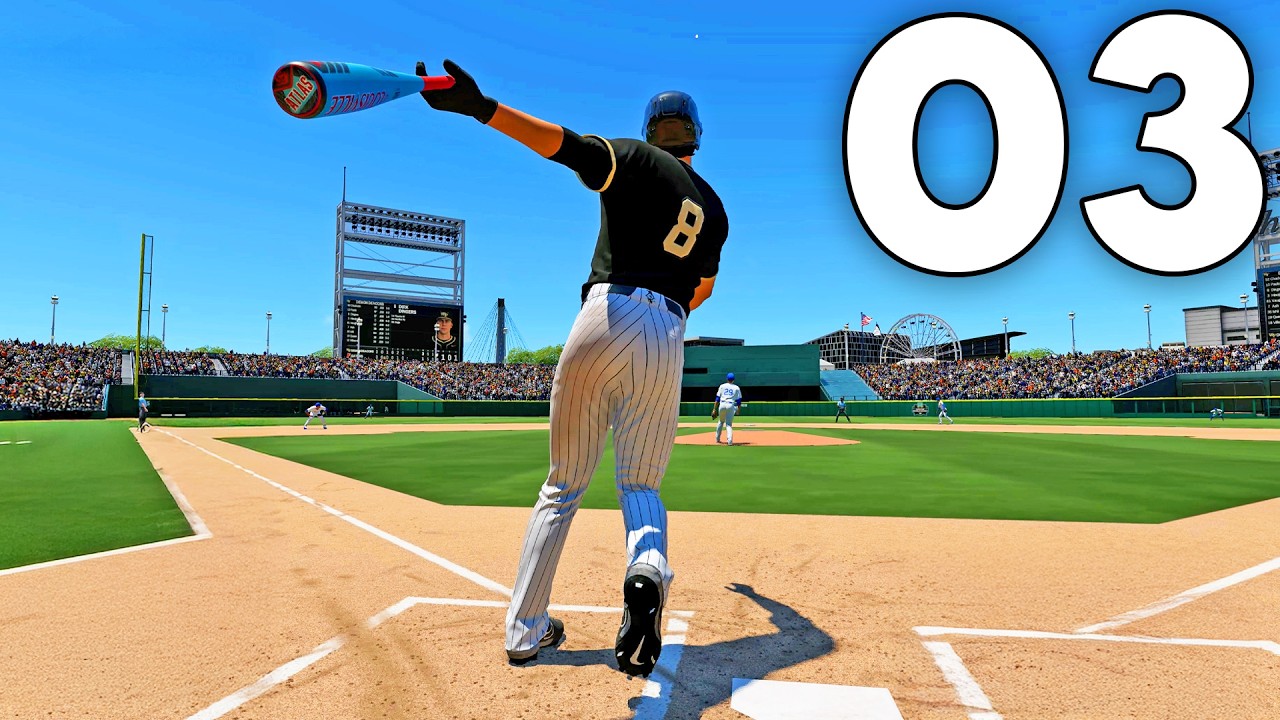 MLB 26 Путь в высшую лигу - Часть 3 - Хоумран в студенческой мировой серии