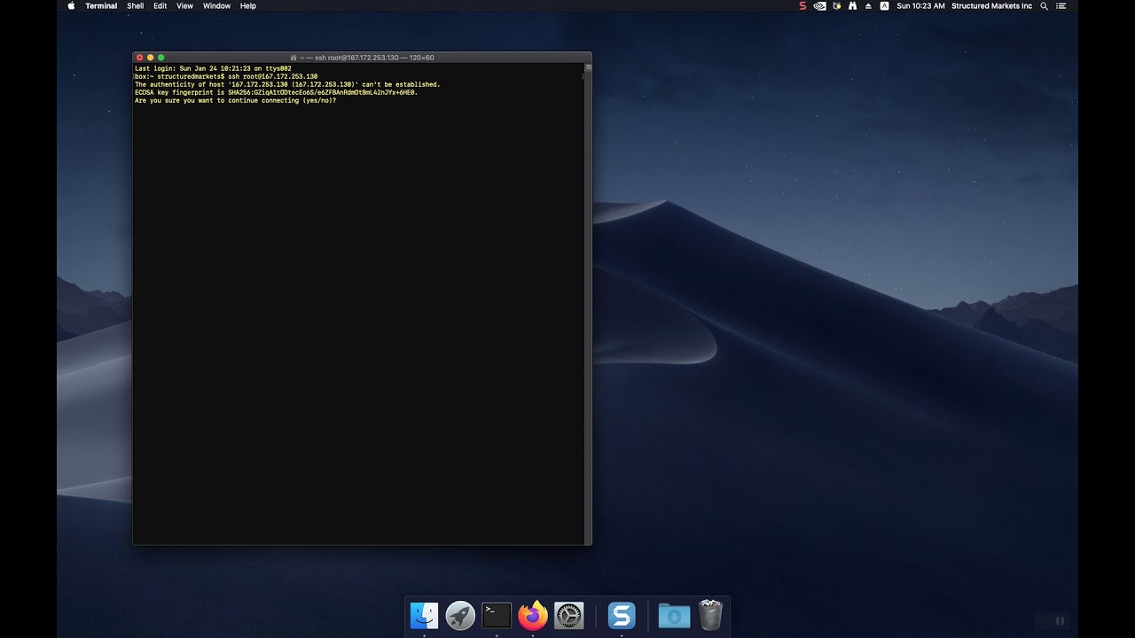 Accessing Linux VPS from Mac via SSH