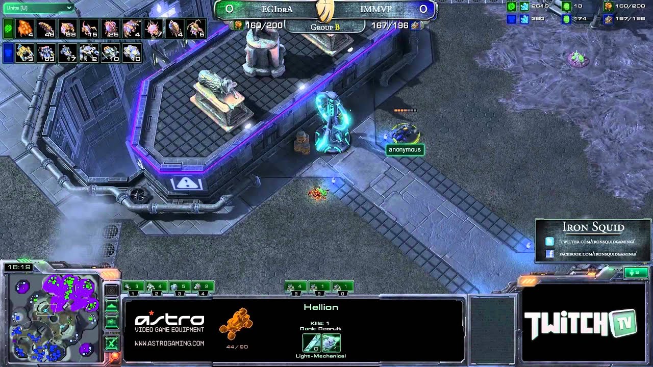 [IS#19] Show 8 - Group B - EGIdrA vs IMMVP - ZvT - IronSquid (EN)