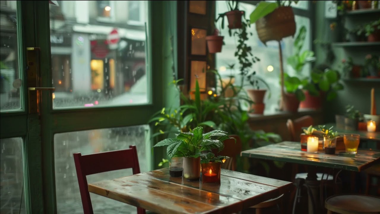 Rainy Day Café ASMR: Ultimate Relaxation & Study Vibes 🌧️ #ASMR #Relaxation #StudyAmbience