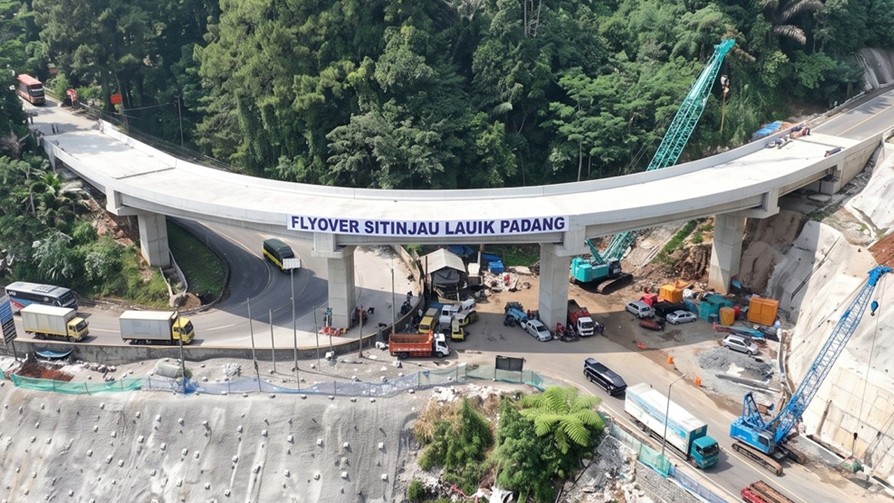 LUAR BIASA !!! FULL PENAMPAKAN HARI INI FLYOVER SITINJAU LAUIK, Proyek Terbesar Bernilai Triliunan