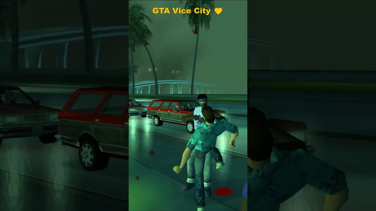 GTA Vice city attack on a street gang 👊#shorts