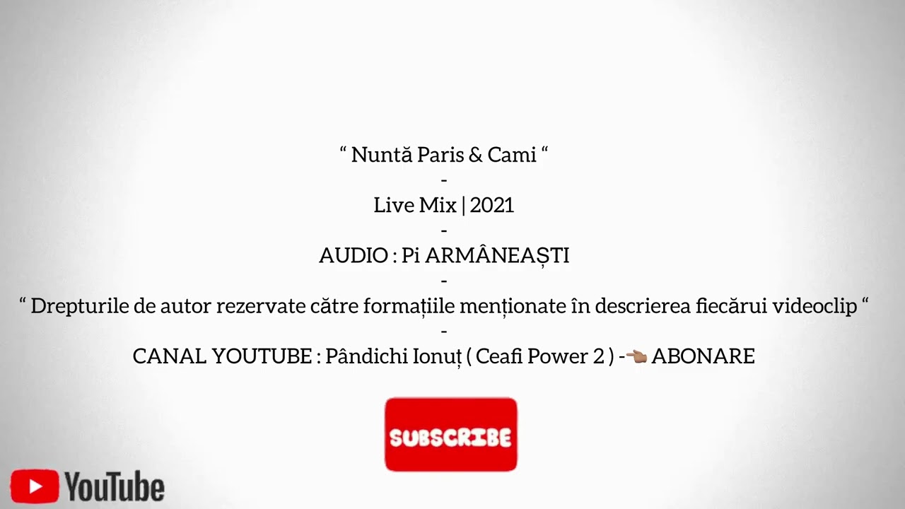 Nuntă Paris & Cami ( PINDU ) - Live Mix - 350