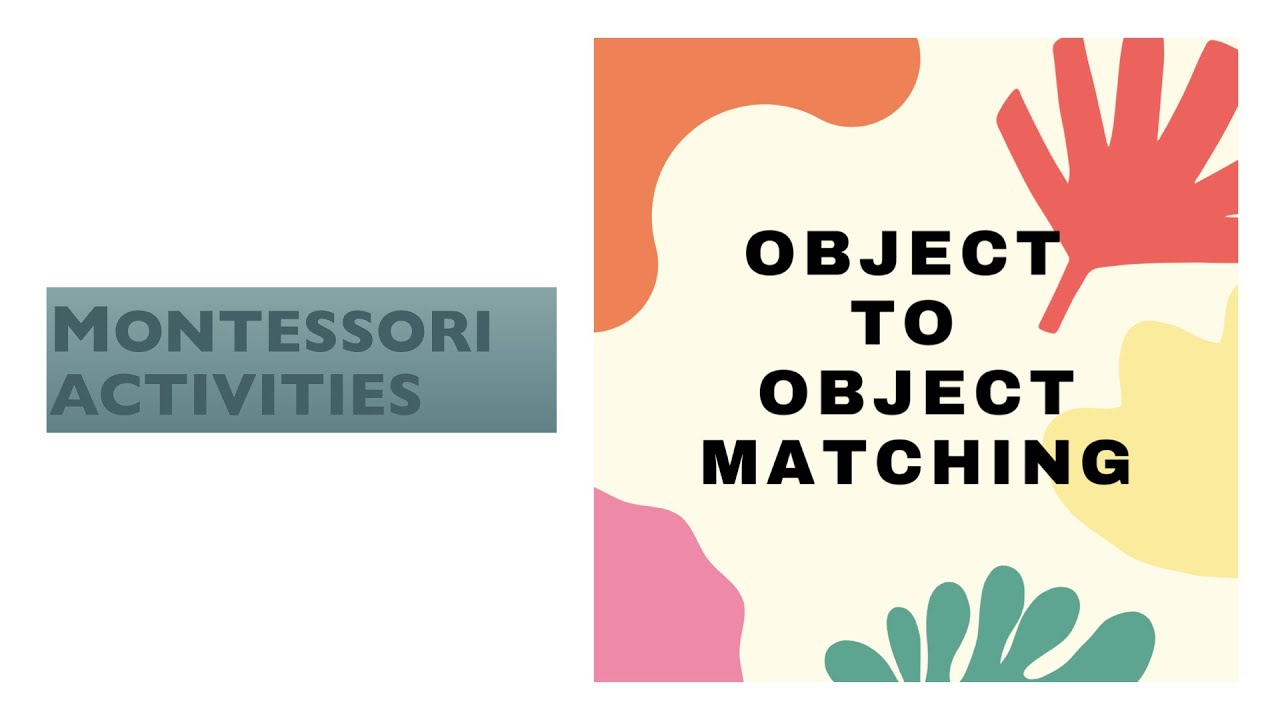 Object to Object Matching – Montessori Toddler Activity