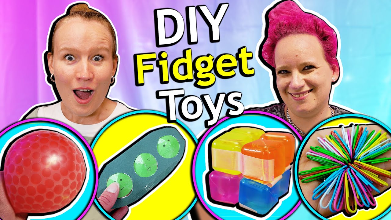 6 FIDGET TOY DIYs, die ihr ganz einfach nachmachen könnt! Anti-Stress Bälle, Pop it, Schleim Ballon