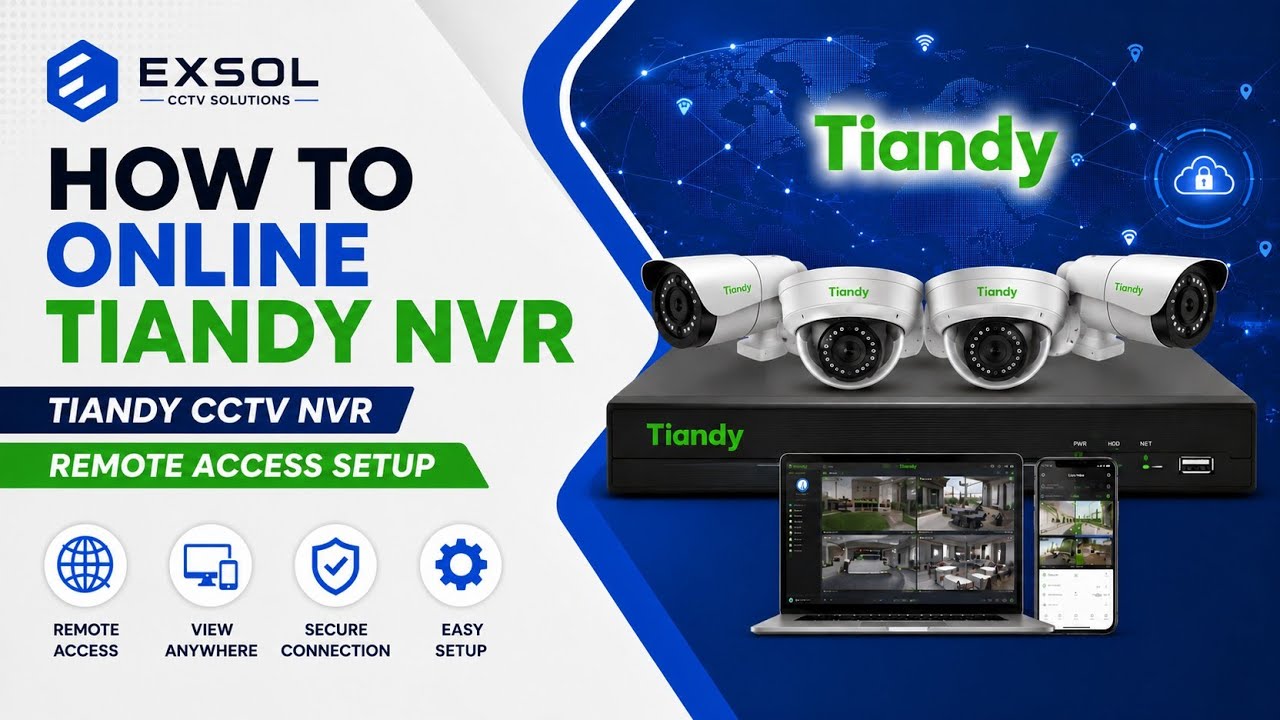 How to Online Tiandy NVR | Tiandy CCTV NVR Remote Access Setup 