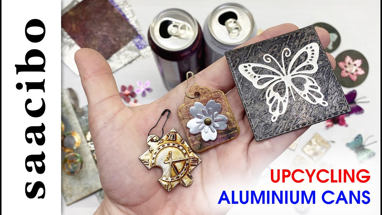 Upcycling Aluminium Cans Into Junk Journal Treasures #upcycledcrafts