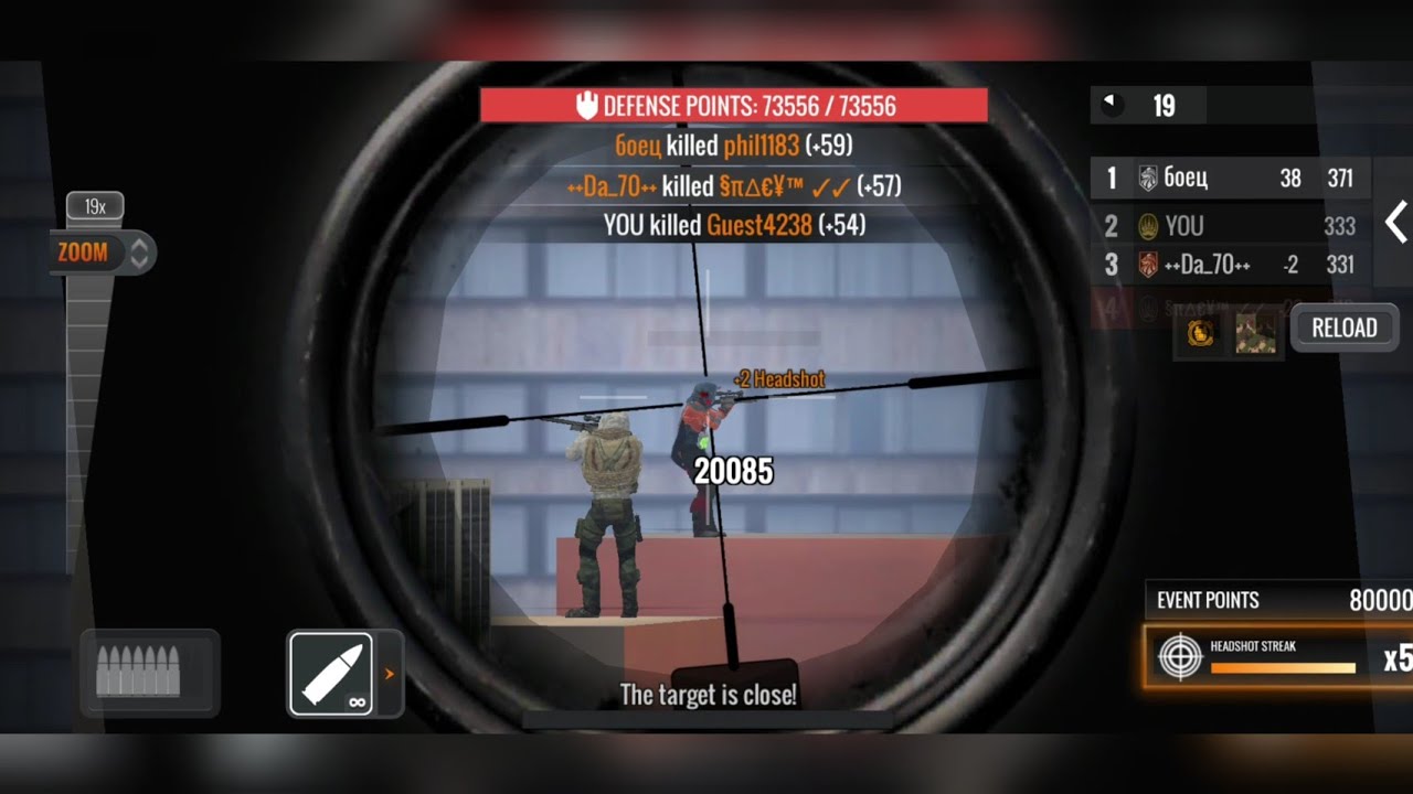 SNIPER 3D ASSASSIN -Win the PVP arena #8 NEVERMORE 200% Tier 26 (4K)