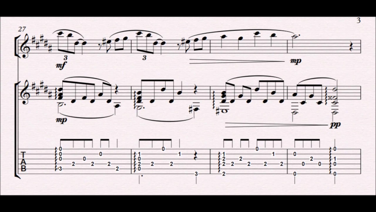 Nier: Automata - Voice of No Return (Acoustic) - Transcription