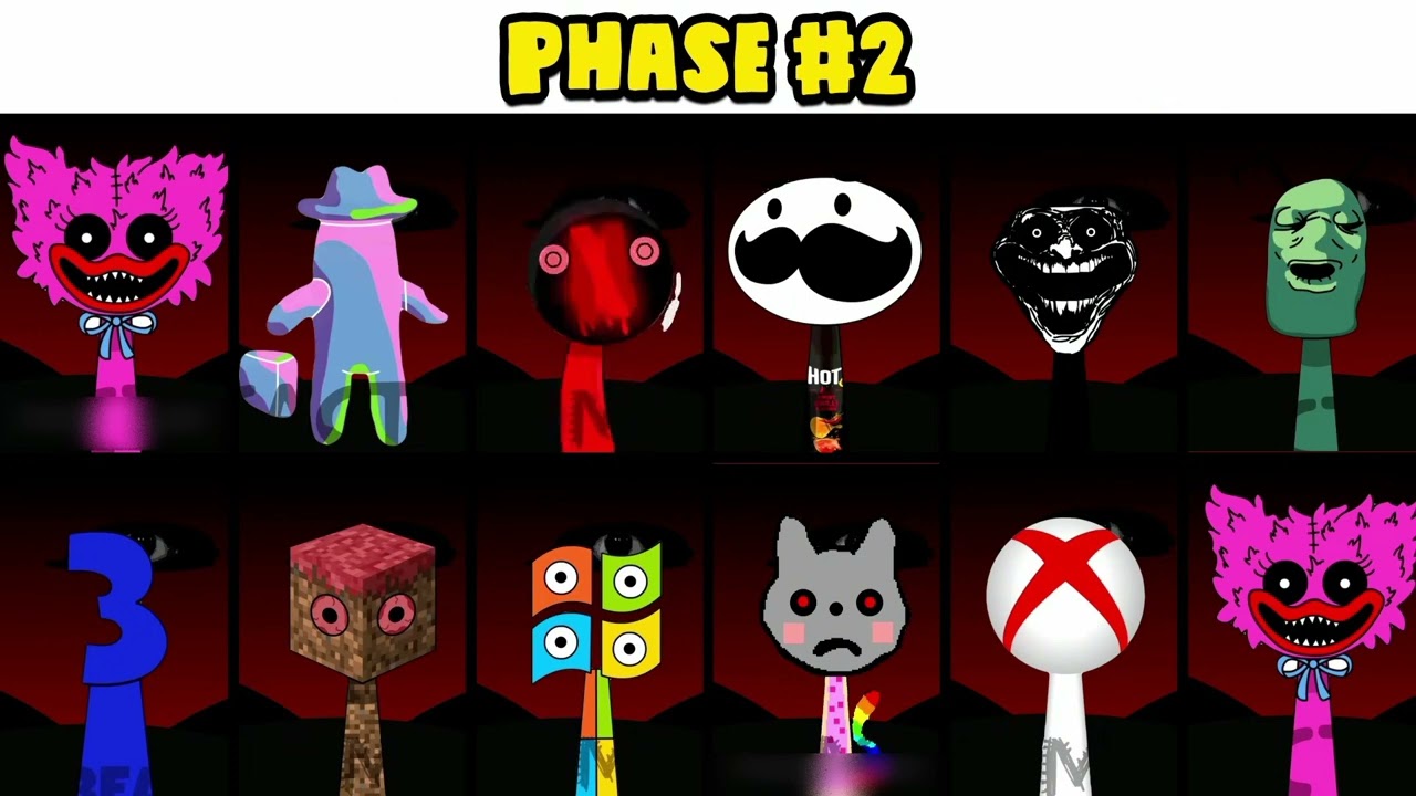 Sprunki OC All new phrases of Germany (from phase 1 to phase 5 