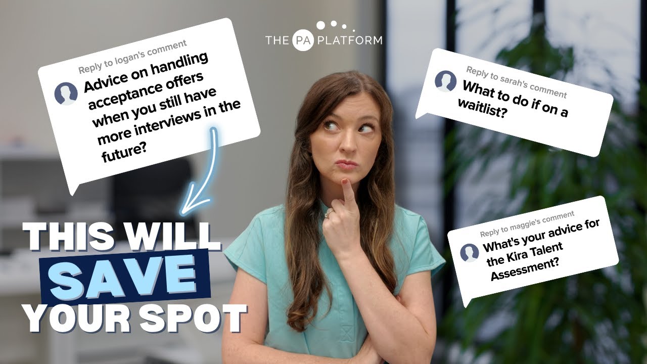 Waitlisted for PA School? Here&rsquo;s What To Do NOW! | The Pre-PA Hotline Ep. 3