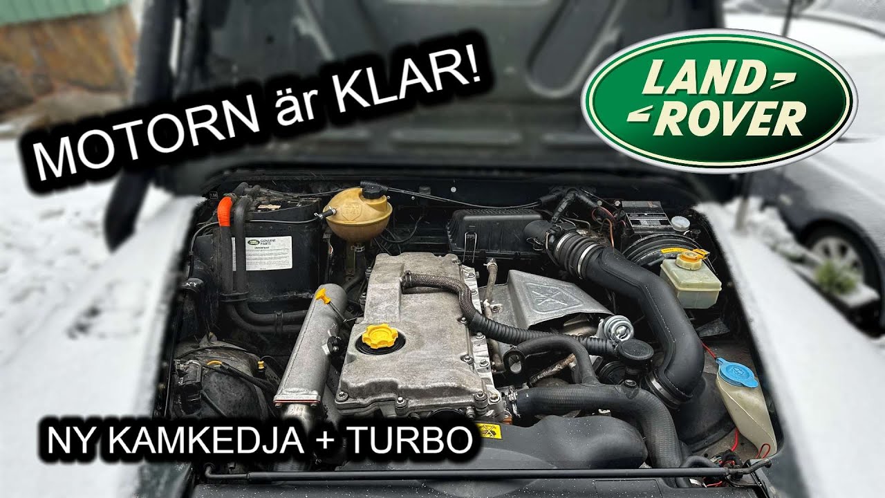 MOTORN är LAGAD i Defender med 45000 MIL!