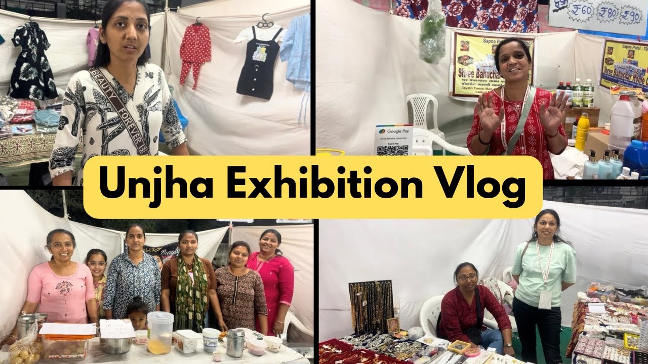 Unjha Exhibition shopping festival vlog 🛍️🛒 || Vlog 1