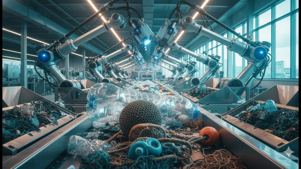 How recycling ocean waste: Modern factory and machinery Saves Our Seas