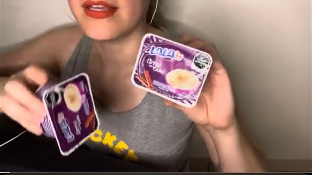 ASMR Comiendo arroz con leche