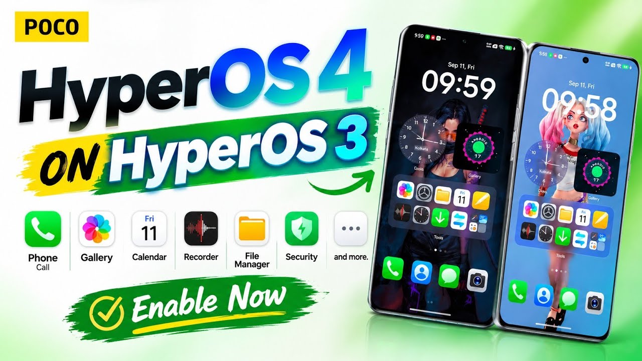 🚀 HyperOS 4 Features on HyperOS 3! Enable Phone, Gallery, File, Calendar & More NOW!!