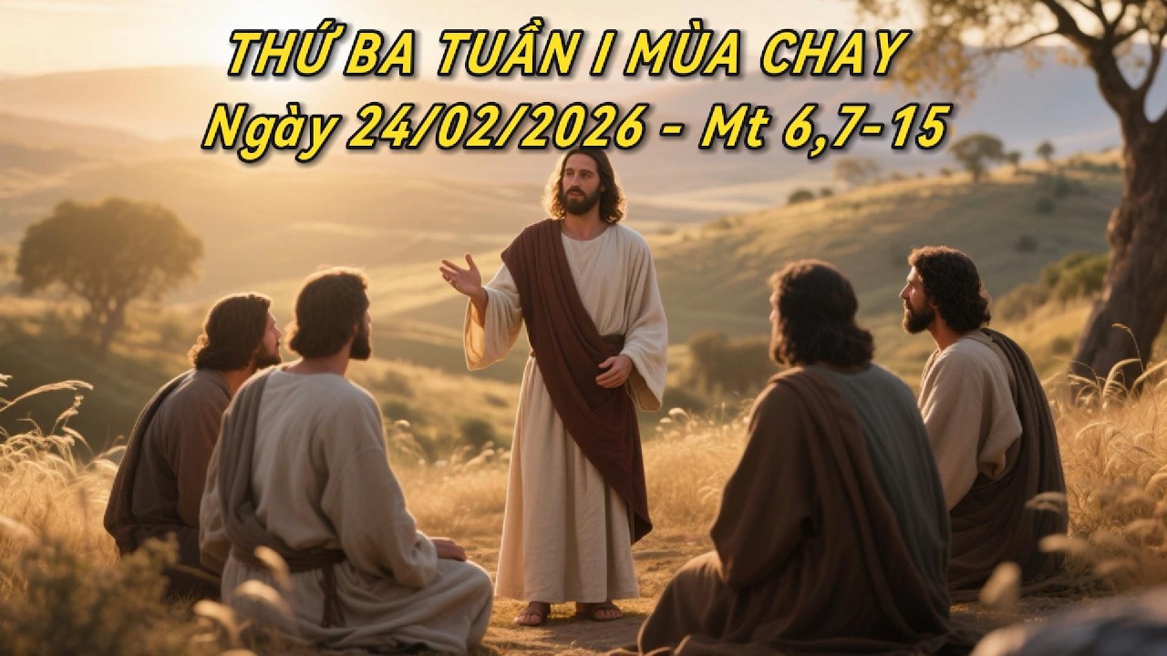 THỨ BA TUẦN I MÙA CHAY - Ngày 24/02/2026 - Mt 6,7-15