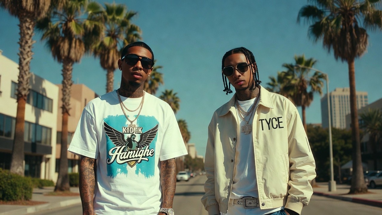 Kid Ink × Tyga - Hustle & Heat | Lyrics Video