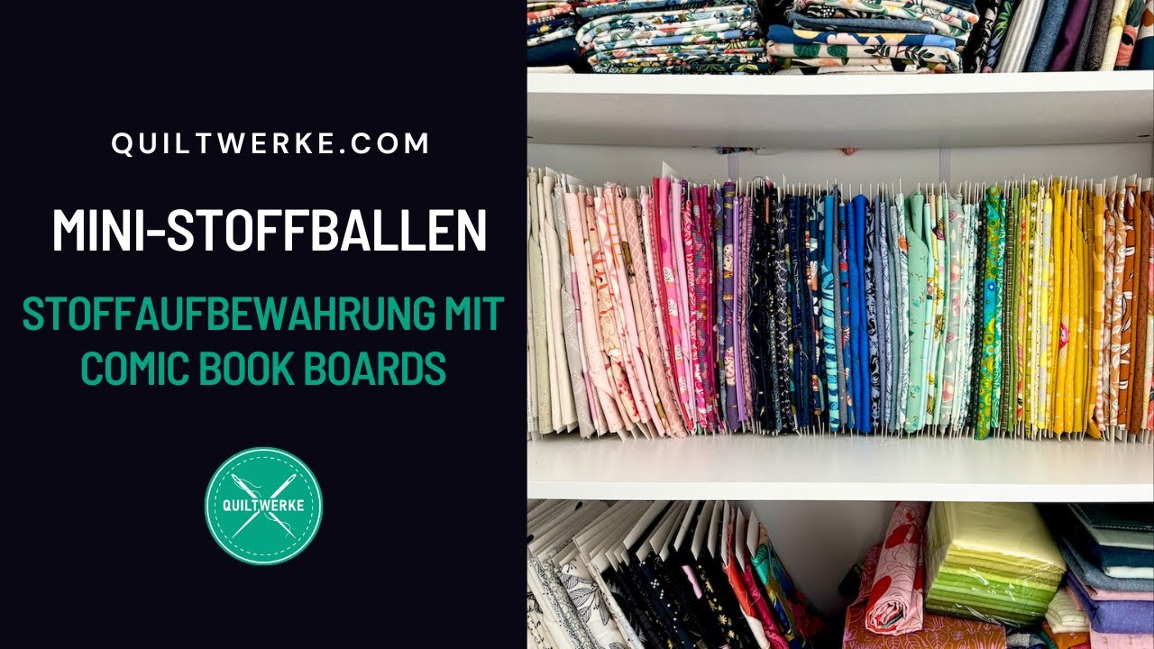 Patchwork und Quilten 101: Mini-Stoffballen mit Comic Book Boards