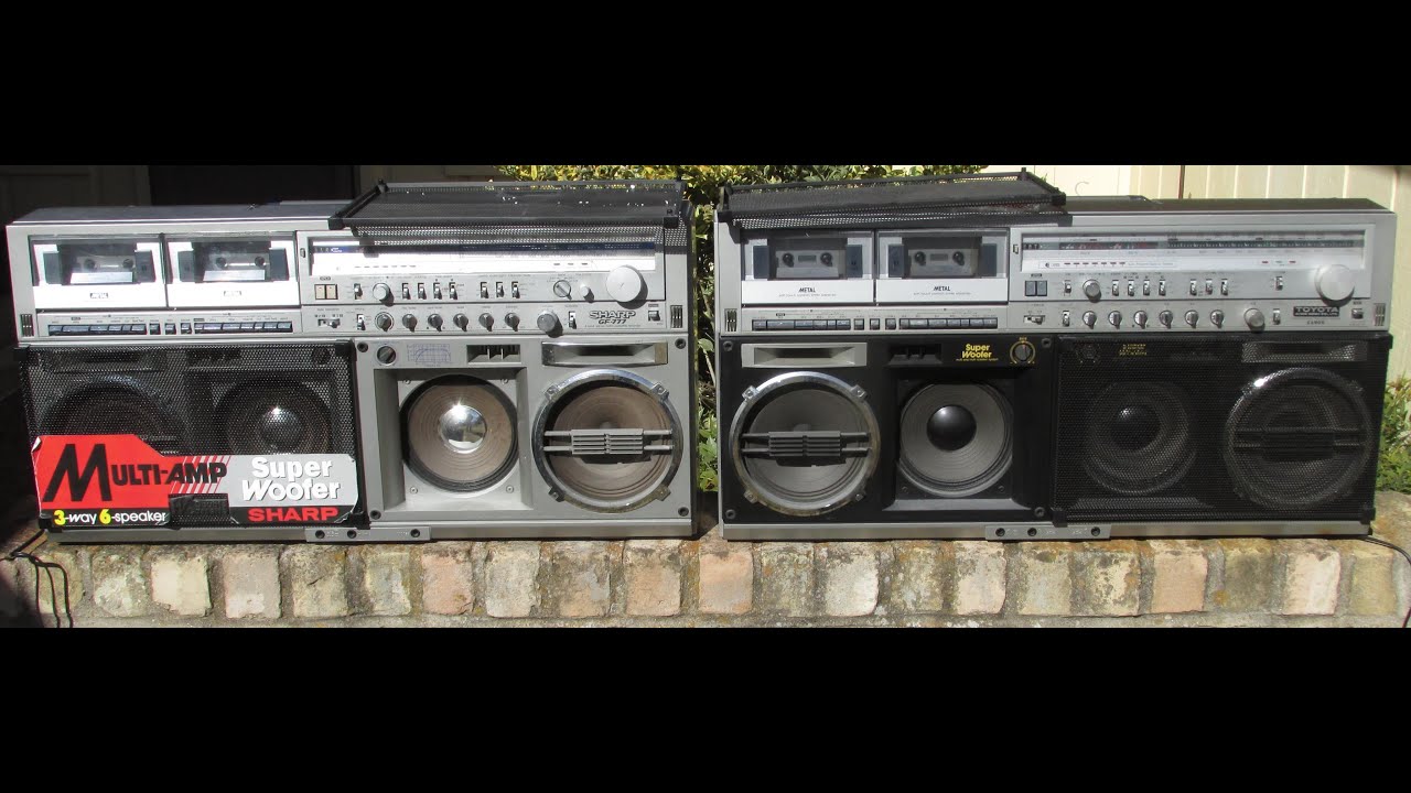 Sharp GF-777 versus Toyota EA900 grail boombox play cassette Line in 19 January 2025