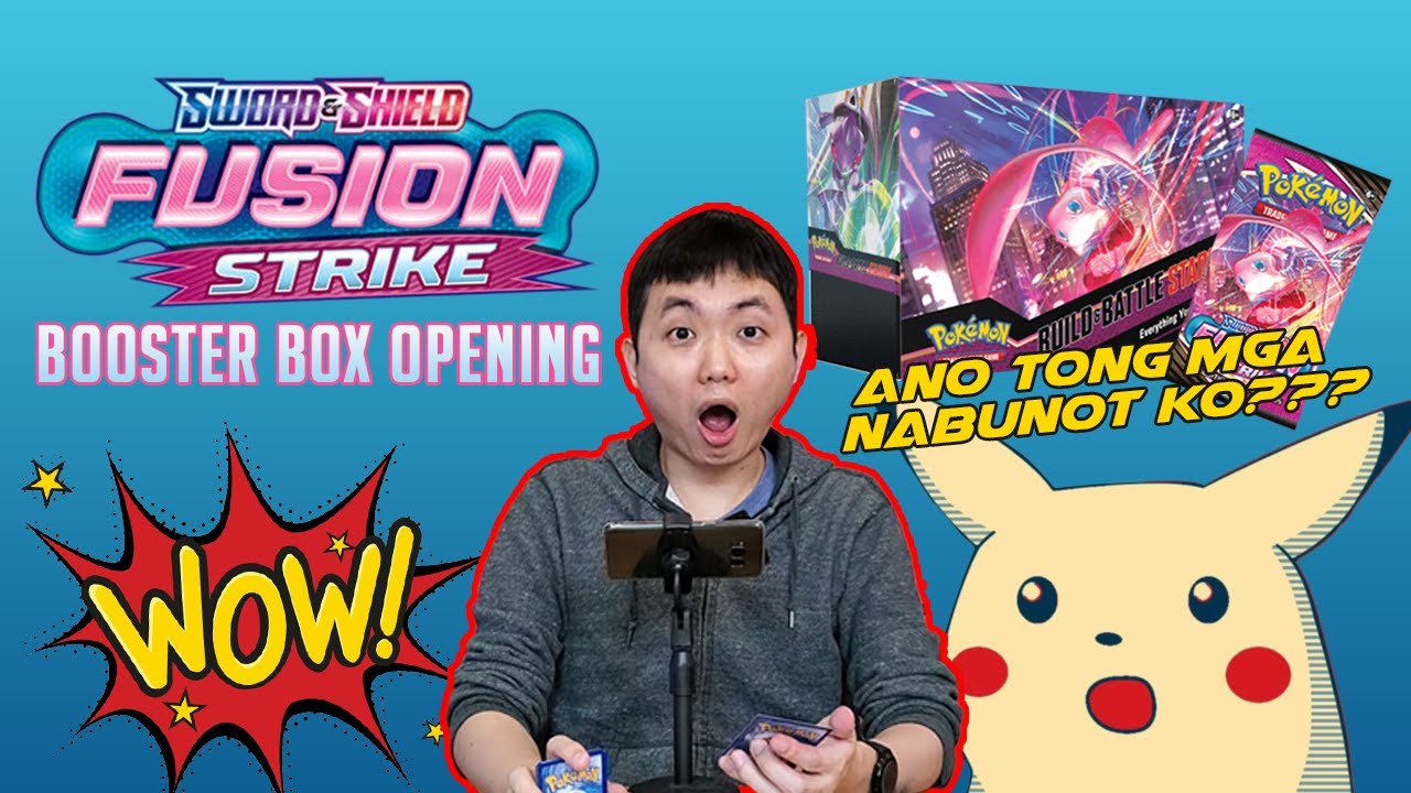 First time to! Pokemon TCG Fusion Strike Booster Box Unboxing (Tagalog)