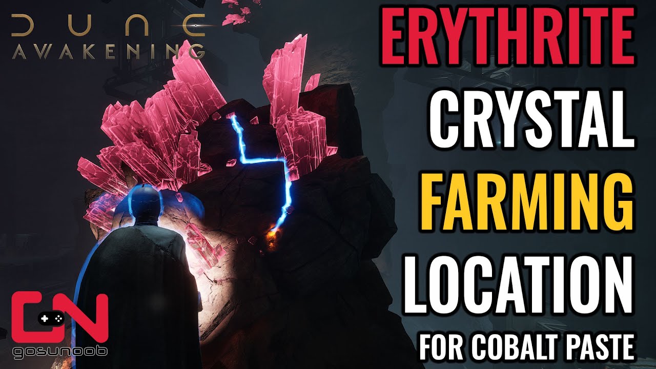 Best Erythrite Crystal Farming Location for Crafting Cobalt Paste in Dune Awakening