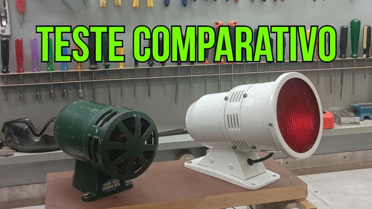 Teste comparativo Sirenes automotivas antigas