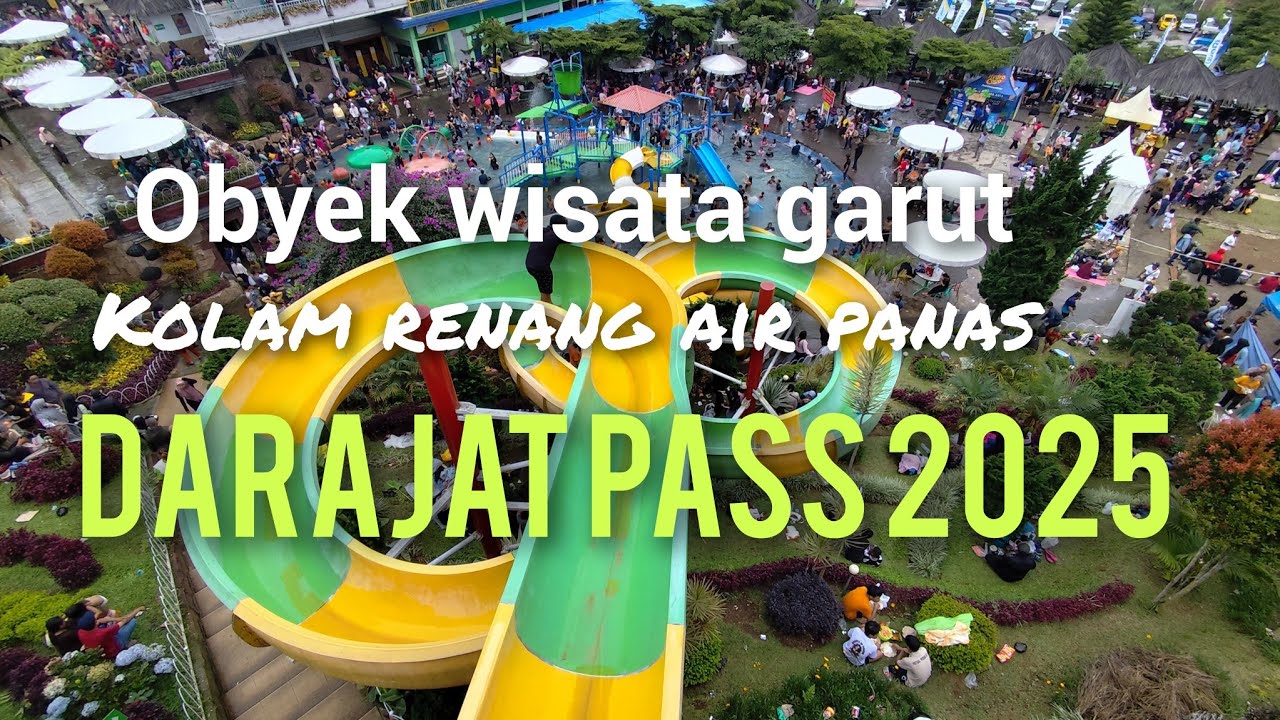 obyek wisata Darajat pass awal tahun 2025 penuh sesak#wisata garut