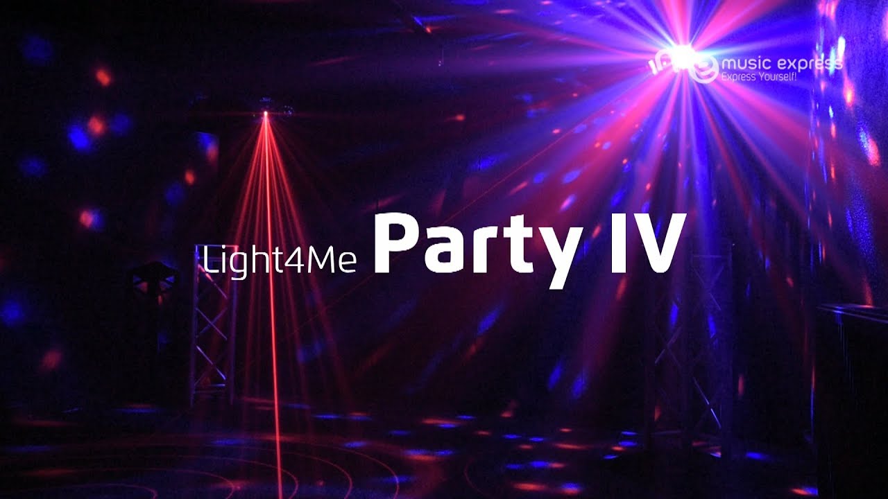 Light4Me Party IV – multiefekt LED (kula + flower + derby + laser + pilot)