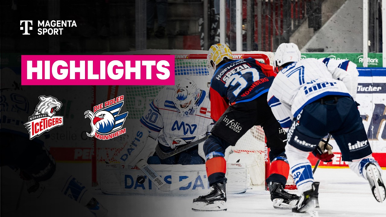 N&uuml;rnberg Ice Tigers - Adler Mannheim | PENNY DEL | MAGENTA SPORT
