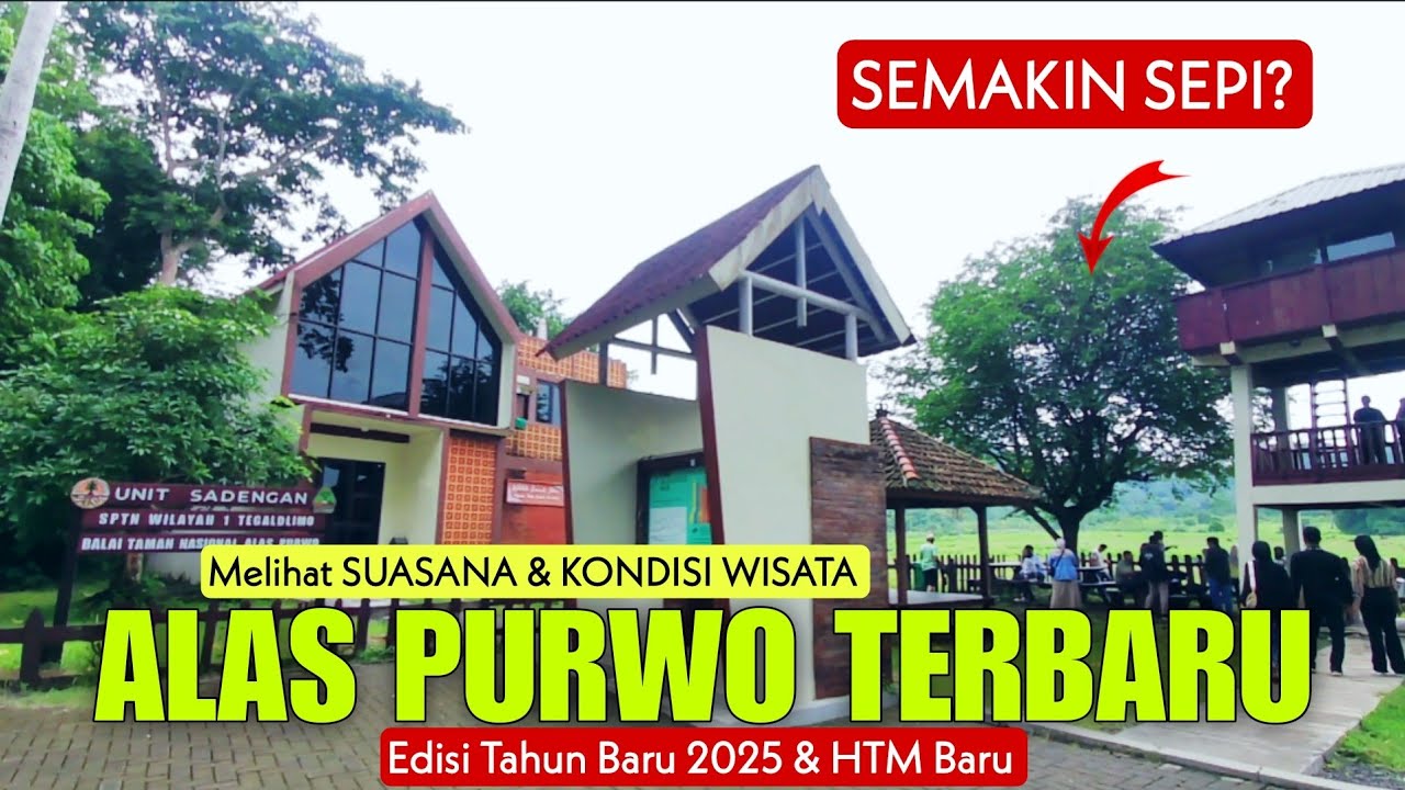 SEMAKIN SEPI? Melihat SUASANA & KONDISI ALAS PURWO Banyuwangi Terbaru Edisi Tahun Baru 2025!!!